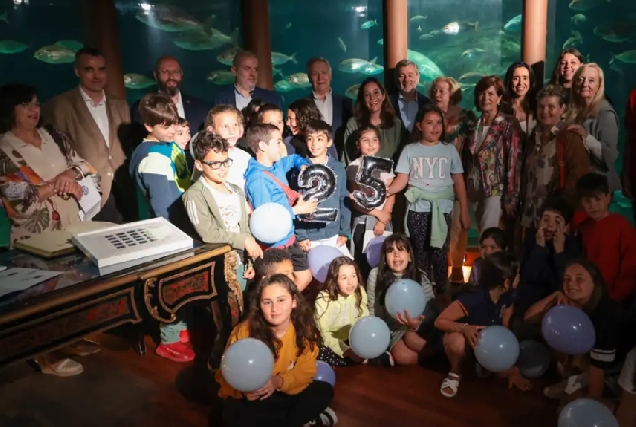 Imaxe do acto polo 25º aniversario do Aquarium Finisterrae