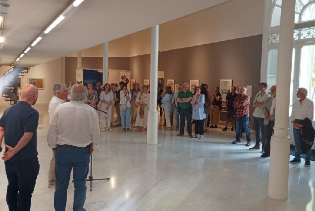 Inauguración da exposición 'Incendios e silencios' de Miguel Mosquera, no Centro Cultural Marcos Valcarcel