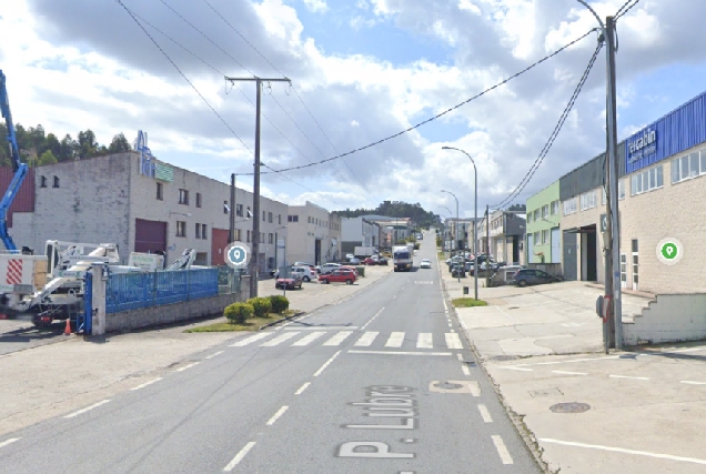 Imaxe da rúa parroquia de Lubre en Bergondo