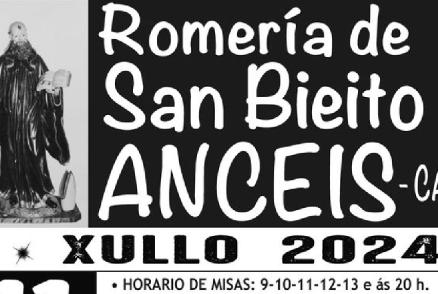 Imaxe do cartel da Romería de San Bieito de Anceis