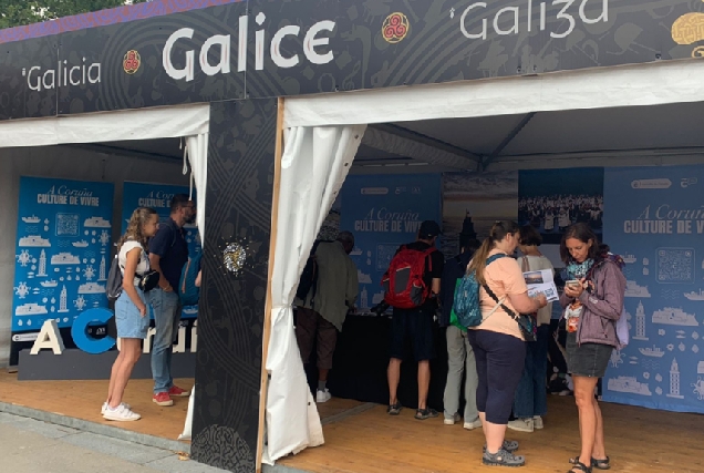 Imaxe da zona destinada a Galicia no festival