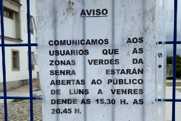 Imaxe do cartel da área deportiva de Senra en Bergondo