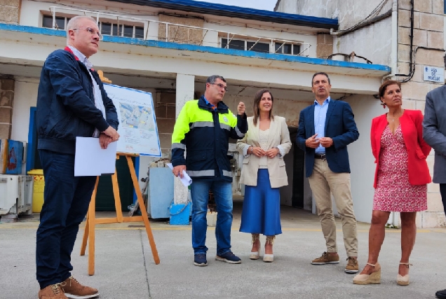 Imaxe da presentación no porto de San Cibrao