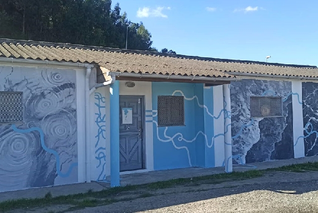 Imaxe do mural da auga en Viveiro