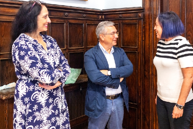 Luis Menor, Marta Gómez e Alime Castro