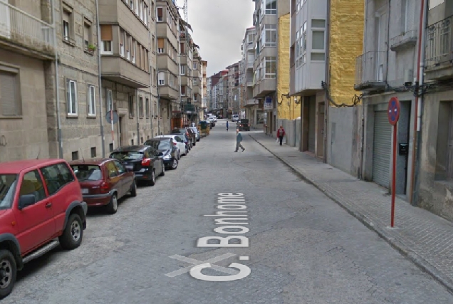 Rúa Bonhome, Ourense, imaxe de Gopogle maps