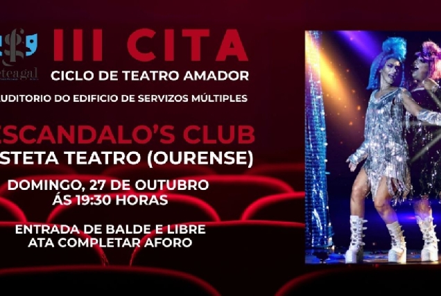 Culleredo comeza o Ciclo de Teatro Amador coa obra ‘Escándalo’s Club’