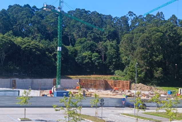 Imaxe das obras do Multiusos de Bastiagueiro