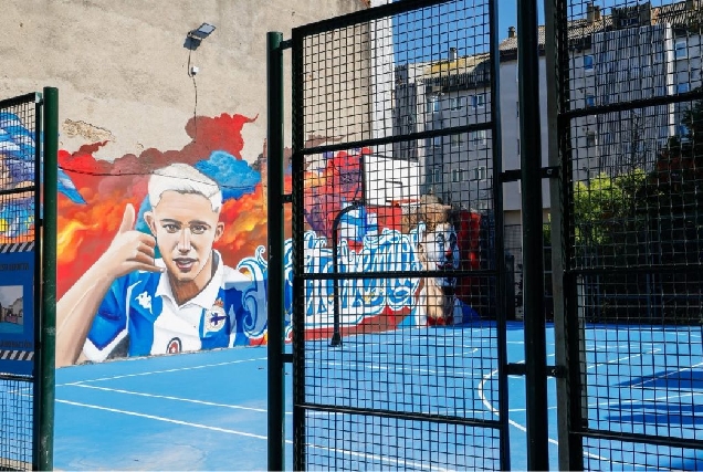 A CORUÑA pista falperra grafitti depor