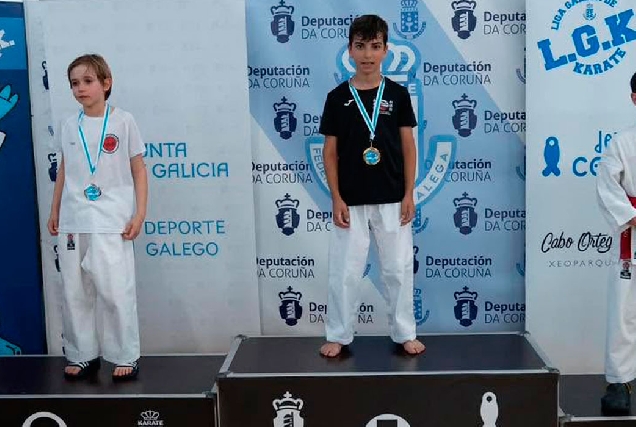 Liga-Galega-de-Karate-en-Cedeira,-Fiz-Lombardero-Corveiras-de-A-Pontenova